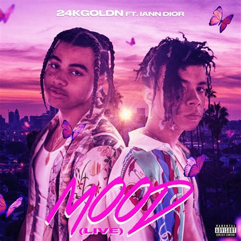 mood 24kgoldn featuring iann dior|24kgoldn mood feat Iann Dior.